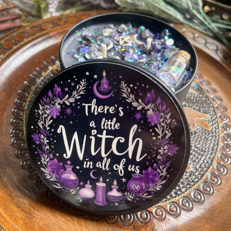 The Witchy Woman Candle~ To Harness and Celebrate Your Inner Witch, Familiar Magick, Crystal Surprise