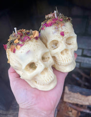 The Skull of Samhain Candle~ Thinning of the Veil, Connection to Ancestors, Light for the Darkness