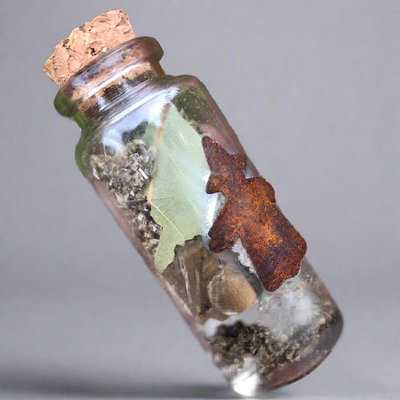 Witches Broom Dust/Banishing Bottle~To Banish Negative Energies and Harmful Spirits, Spiritual Protection, House Protection, Curse Reversal, Potent Plant Allies, Broom Dust, Flying Dust